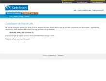 Tablet Screenshot of coderesort.com